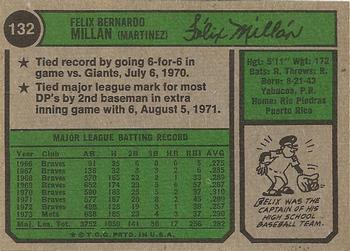 Felix Millan  baseball card collectible - Main Image 2