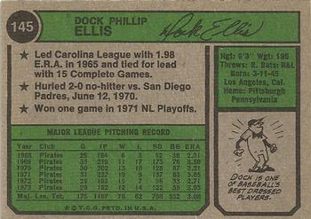 Dock Ellis  baseball card collectible - Main Image 2