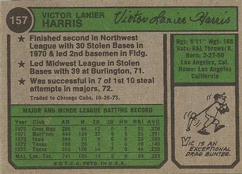 Vic Harris  baseball card collectible - Main Image 2