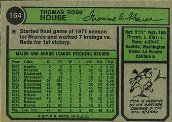 Tom House  baseball card collectible - Main Image 2