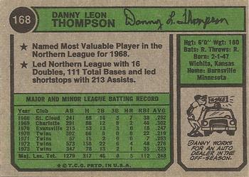 Danny Thompson  baseball card collectible - Main Image 2
