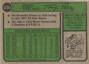 Tony Perez  baseball card collectible - Main Image 2
