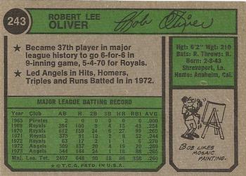 Bob Oliver  baseball card collectible - Main Image 2