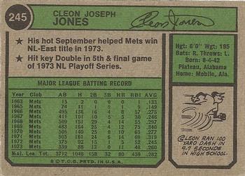 Cleon Jones  baseball card collectible - Main Image 2