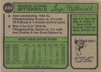 George Mitterwald  baseball card collectible - Main Image 2