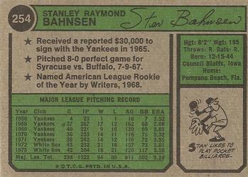 Stan Bahnsen  baseball card collectible - Main Image 2