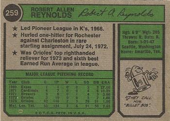 Bob Reynolds  baseball card collectible - Main Image 2