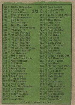 Checklist: 265-396  baseball card collectible - Main Image 2