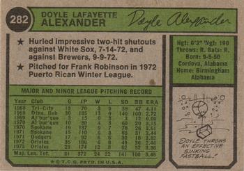 Doyle Alexander  baseball card collectible - Main Image 2