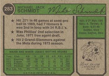Mike Schmidt  baseball card collectible - Main Image 2