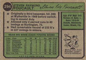 Steve Foucault  baseball card collectible - Main Image 2