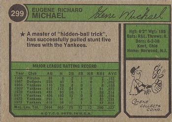 Gene Michael  baseball card collectible - Main Image 2