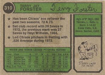Terry Forster  baseball card collectible - Main Image 2