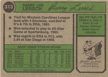 Barry Lersch  baseball card collectible - Main Image 2