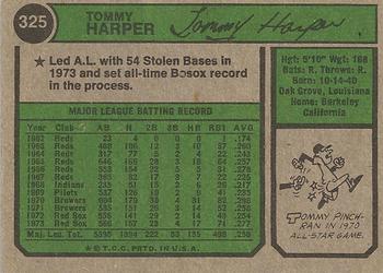 Tommy Harper  baseball card collectible - Main Image 2