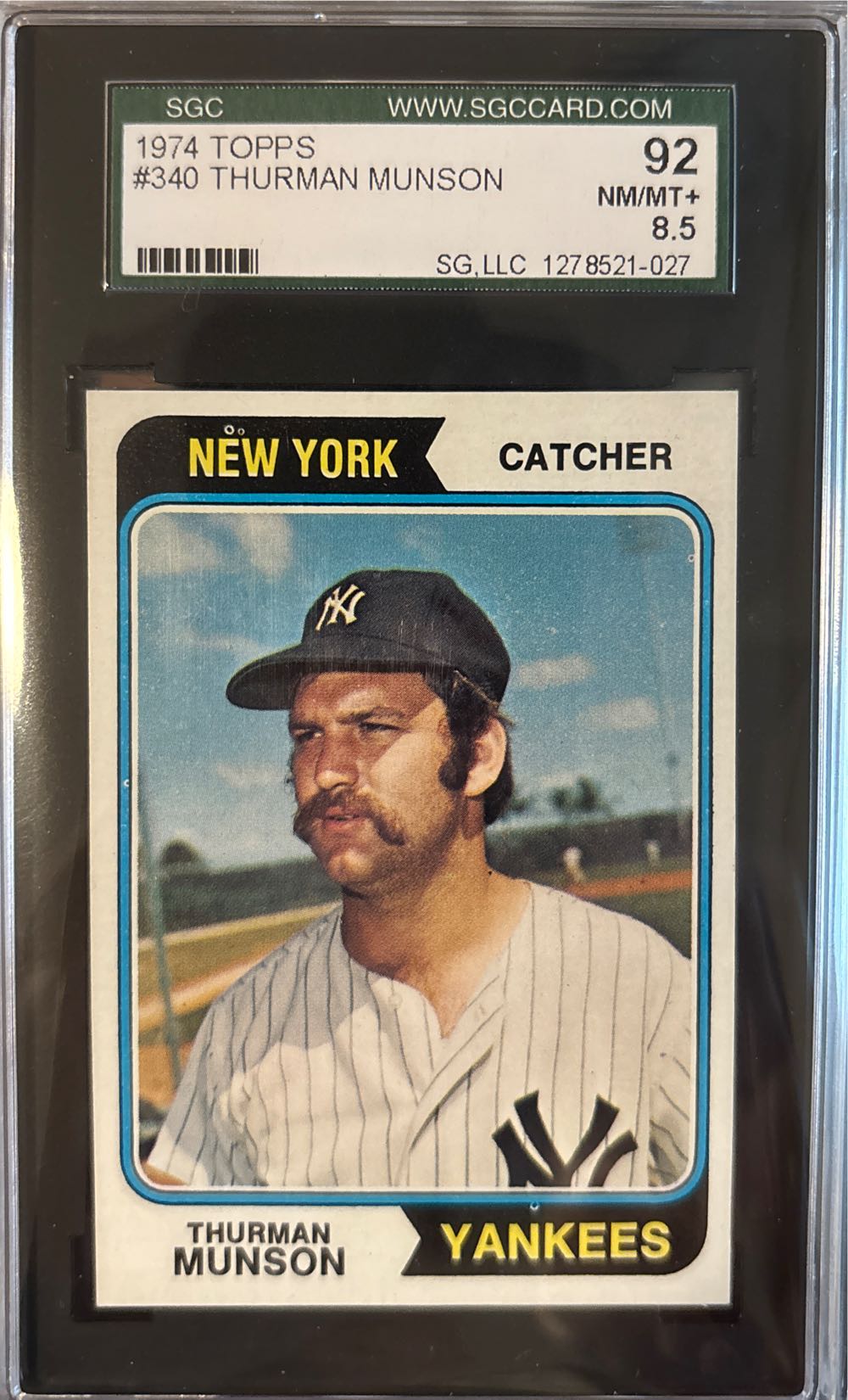 Thurman Munson  baseball card collectible - Main Image 3