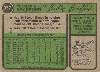 Buddy Bradford  baseball card collectible - Main Image 2