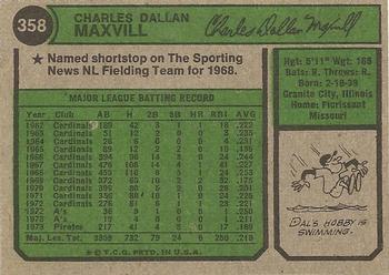 Dal Maxvill  baseball card collectible - Main Image 2