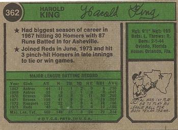 Hal King  baseball card collectible - Main Image 2