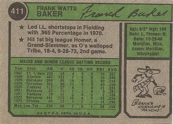 Frank Baker  baseball card collectible - Main Image 2