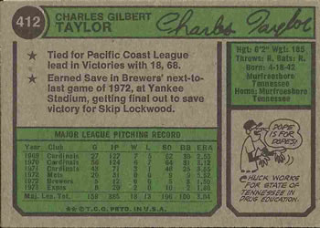 Chuck Taylor  baseball card collectible - Main Image 2