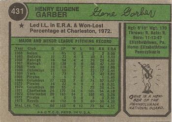 Gene Garber  baseball card collectible - Main Image 2