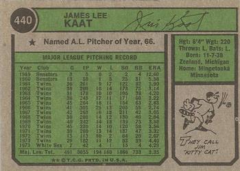 Jim Kaat  baseball card collectible - Main Image 2