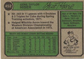 Gene Hiser  baseball card collectible - Main Image 2