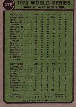 ’73 World Series Game #5  baseball card collectible - Main Image 2