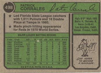 Pat Corrales  baseball card collectible - Main Image 2