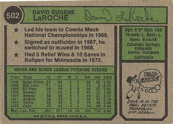 Dave LaRoche  baseball card collectible - Main Image 2