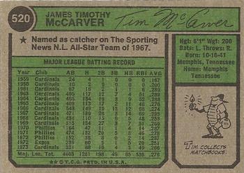 Tim McCarver  baseball card collectible - Main Image 2