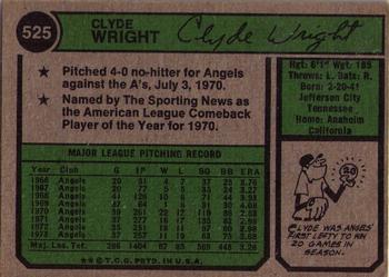 Clyde Wright  baseball card collectible - Main Image 2