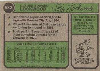 Skip Lockwood  baseball card collectible - Main Image 2