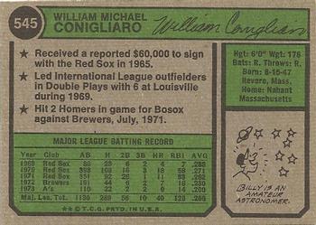 Billy Conigliaro  baseball card collectible - Main Image 2