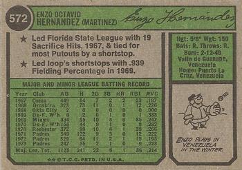 Enzo Hernandez  baseball card collectible - Main Image 2