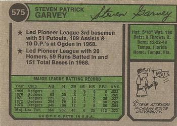 Steve Garvey  baseball card collectible - Main Image 2