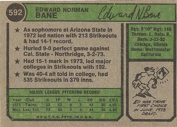 Ed Bane  baseball card collectible - Main Image 2