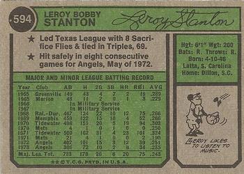 Leroy Stanton  baseball card collectible - Main Image 2