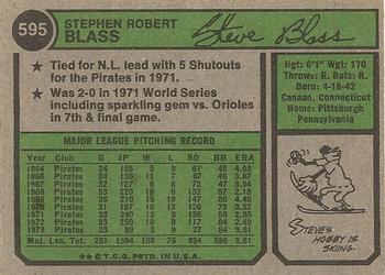 Steve Blass  baseball card collectible - Main Image 2