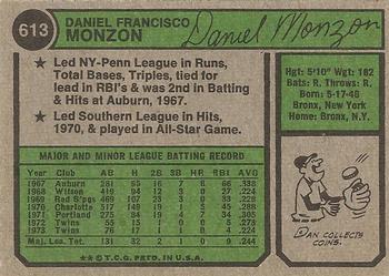 Dan Monzon  baseball card collectible - Main Image 2