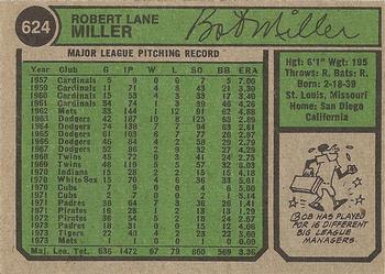 Bob Miller  baseball card collectible - Main Image 2