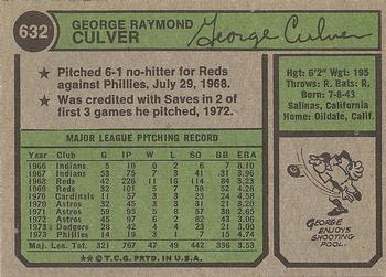 George Culver  baseball card collectible - Main Image 2