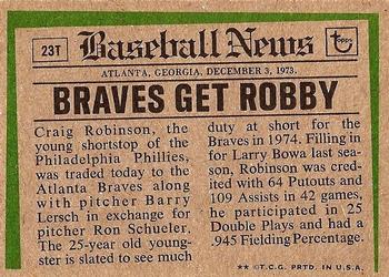 Craig Robinson  baseball card collectible - Main Image 2