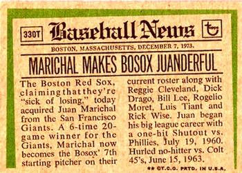 Juan Marichal  baseball card collectible - Main Image 2