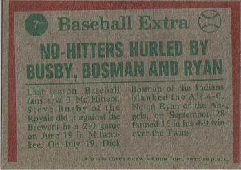 Steve Busby / Dick Bosman / Nolan Ryan  baseball card collectible - Main Image 2