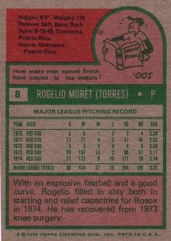 Rogelio Moret  baseball card collectible - Main Image 2