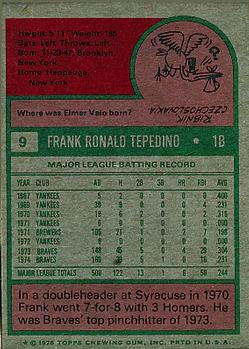 Frank Tepedino  baseball card collectible - Main Image 2