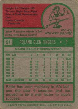 Rollie Fingers  baseball card collectible - Main Image 2