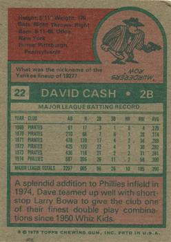 Dave Cash  baseball card collectible - Main Image 2